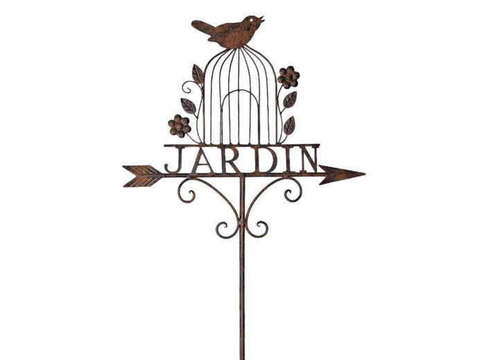 Tuteur Jardin fer marron 48x147cm