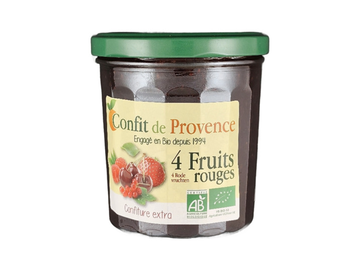 Confiture 4 Fruits Rouges 370g Bio