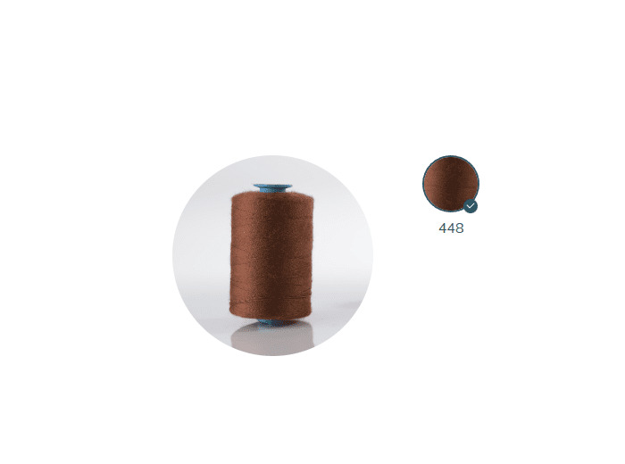 ZX 75 - 448 BOUXITE FIL À COUDRE 100% POLYESTER TRÈS RÉSISTANT bobine 1000m