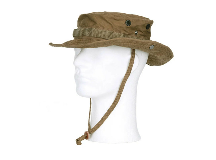 Chapeau de brousse militaire souple avec fil mémoire - Coyote