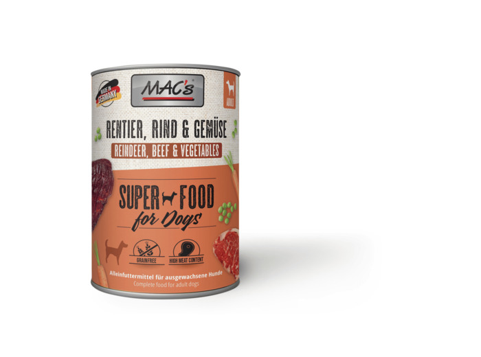 MAC'S Renne & légumes pour chien - 2 formats