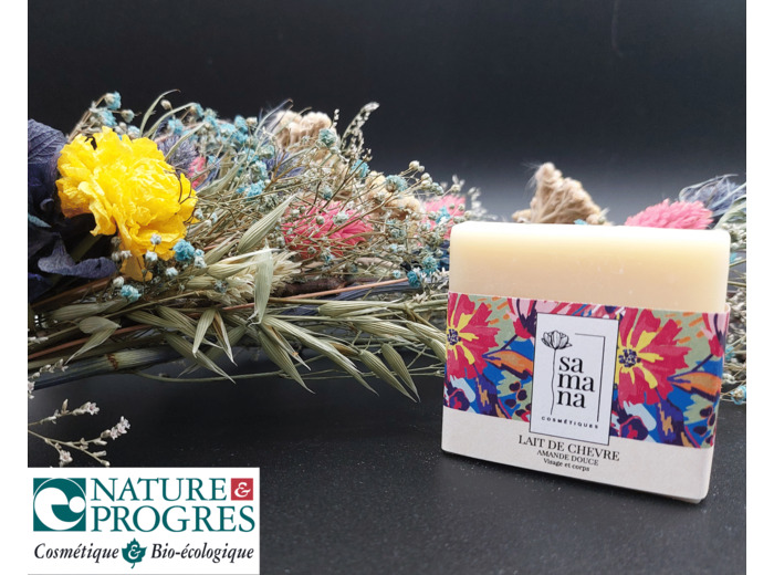Savon au Lait de chèvre et huile d'Amande Douce
