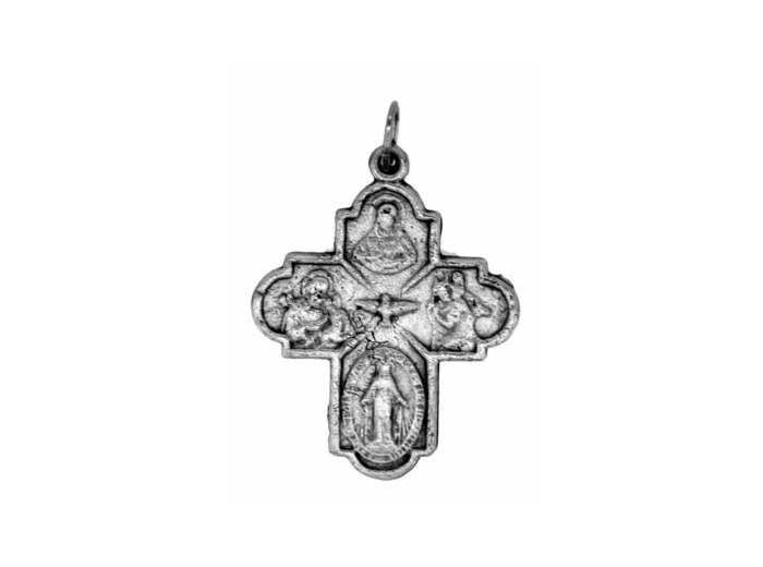 Croix en Métal Argenté 3cm - TOUS LES SAINTS