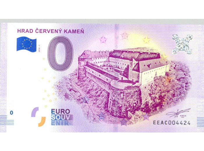 SLOVAQUIE 2018-1 HRAD CERVENY KAMEN BILLET SOUVENIR 0 EURO TOURISTIQUE NEUF