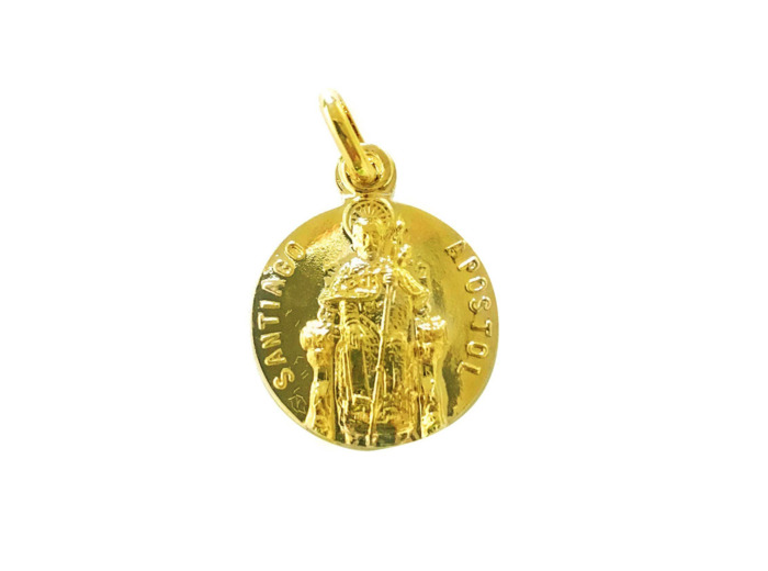 Médaille 17mm en PLAQUE-OR - SAINT JACQUES