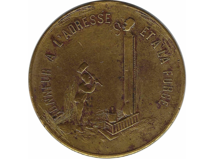 MEDAILLE - HONNEUR A L'ADRESSE ET LA FORCE TTB