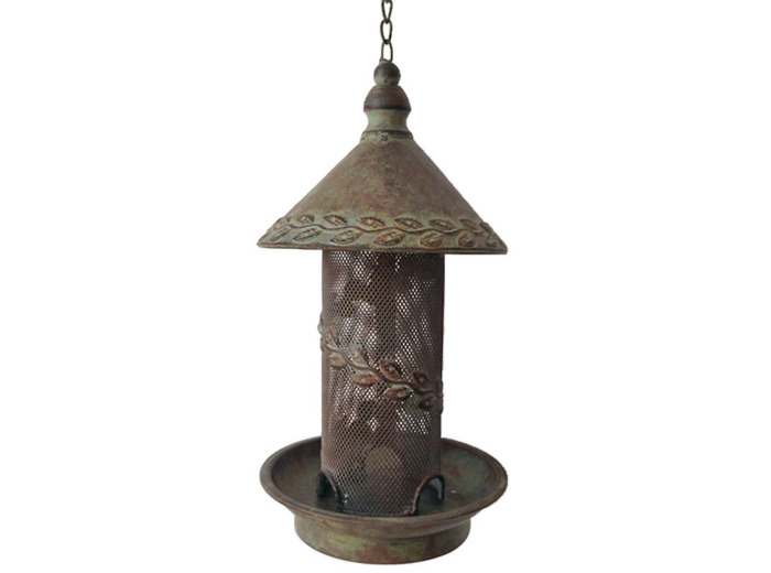 Mangeoire oiseaux à suspendre 16x16x52cm