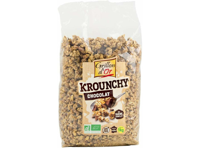 Krounchy avoine chocolat 1kg Grillon d Or