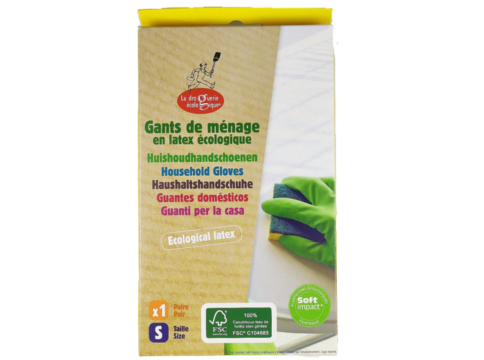 Gants de Ménage en Latex Ecologique Taille S