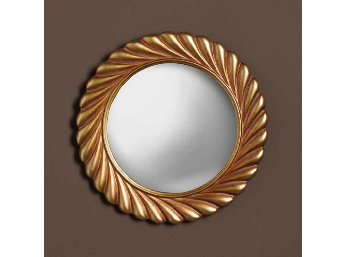Miroir convexe doré Volupté 21x2x21cm