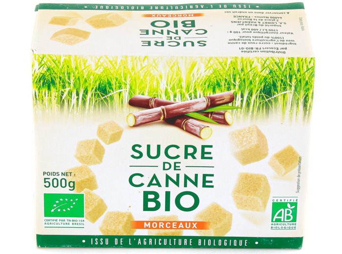 Sucre de Canne Roux en Morceaux Bio 500g