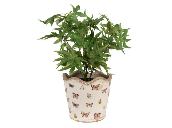 Pot de fleurs d'intérieur Beige 16x13cm