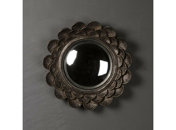 Miroir convexe coquillages 17cm