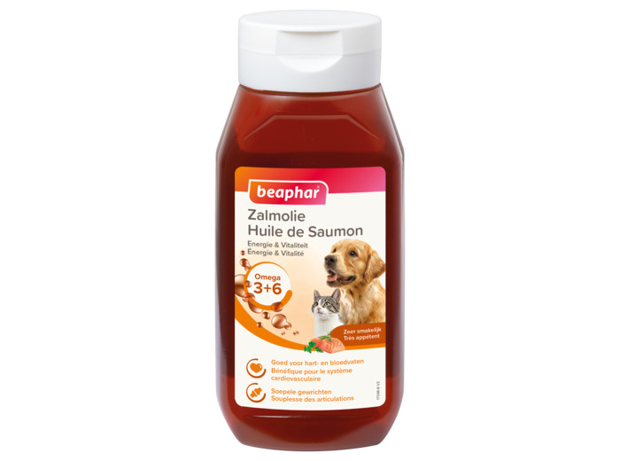 Huile de saumon Pour chien et chat - 430 ml - BEAPHAR