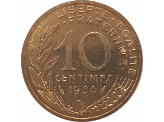 FRANCE 10 CENTIMES LAGRIFFOUL 1980 FDC