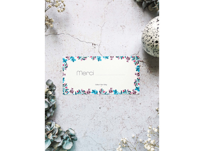 Carte Merci "fleur"