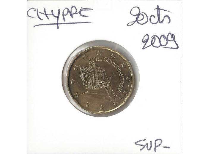 CHYPRE 2009 20 CENTIMES SUP