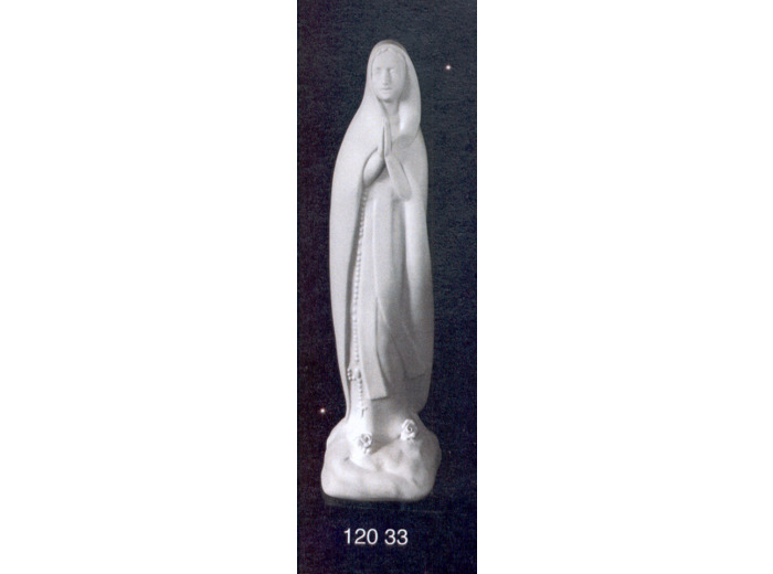 Vierge de Lourdes stylisée 39cm porcelaine