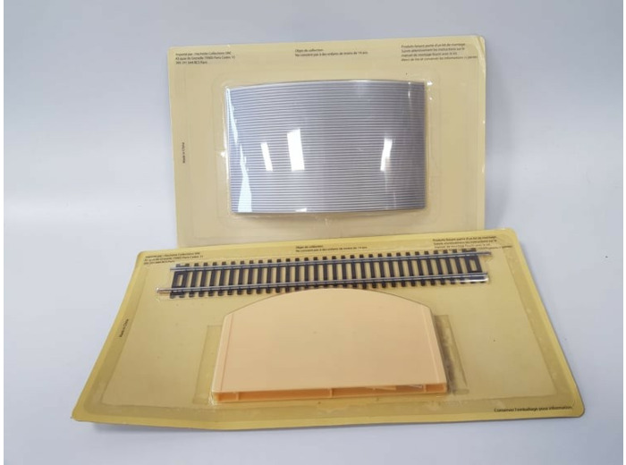 HACHETTE RESEAU FERROVIAIRE HO BATIMENT INDUSTRIEL + 1 RAIL NEUF