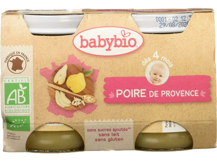 Poire Williams pot 2x130g Babybio