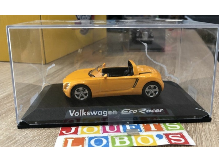 VOLKSWAGEN ECO RACER CABRIOLET ORANGE 1/43 BOITE ABIMEE