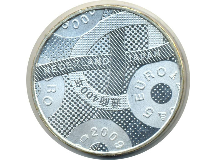 HOLLANDE (PAYS-BAS) 2009 5 EURO 400 Ans RELATIONS PAYS -BAS / JAPON SUP- Tachée