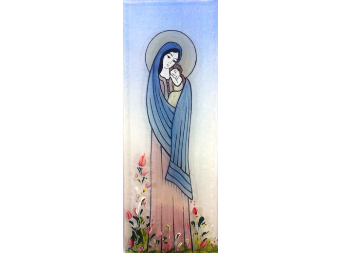 Vierge d’Orient 17,5X6,5cm - EMAUX DU LIBAN