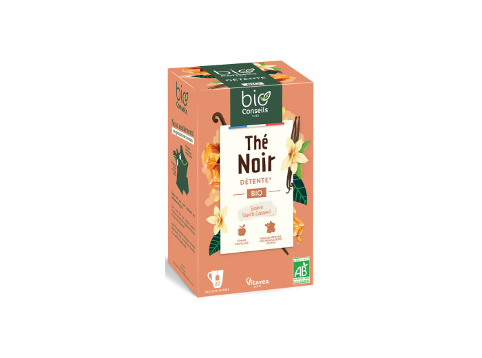 Thé Noir Vanille Caramel bio 20 sachets