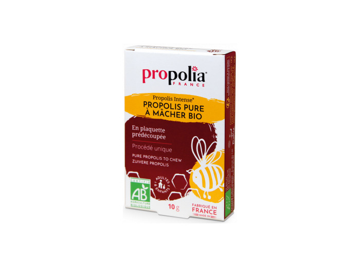 Propolis pure à mâcher Plaquette de 10gr sous cellophane
