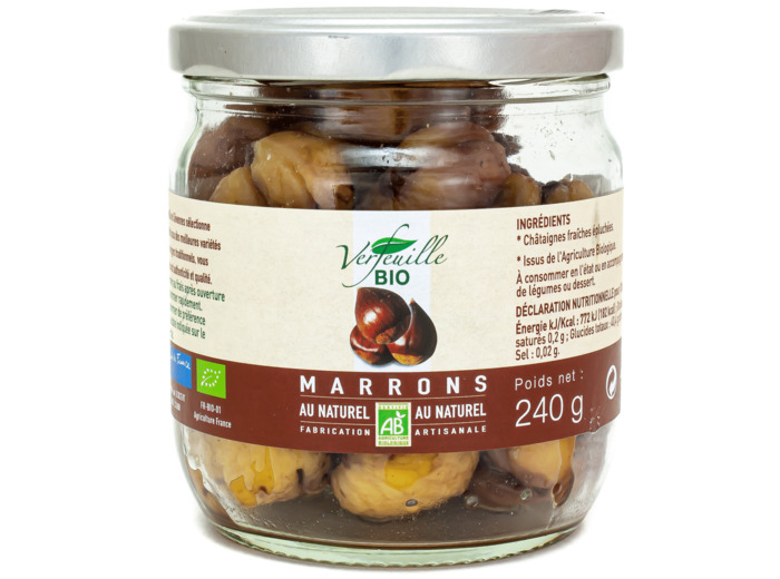 Marrons au Naturel Bio 240g
