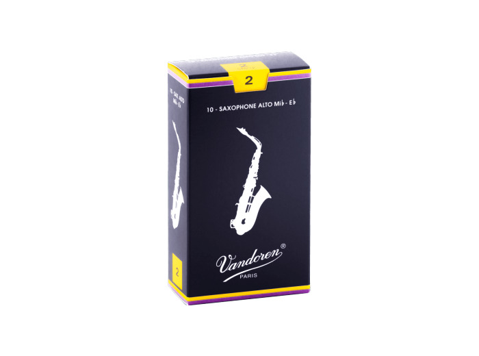 Boîte de 10 anches de saxophone alto force 2 Vandoren