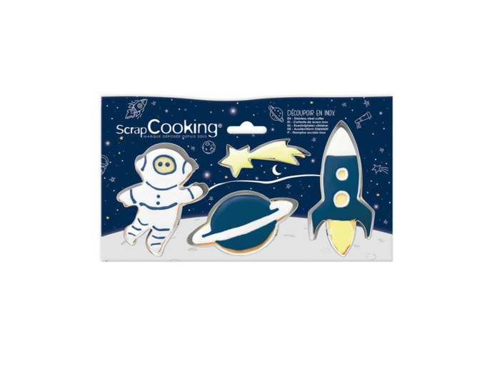 4 Emportes pièces Espace - Scrapcooking