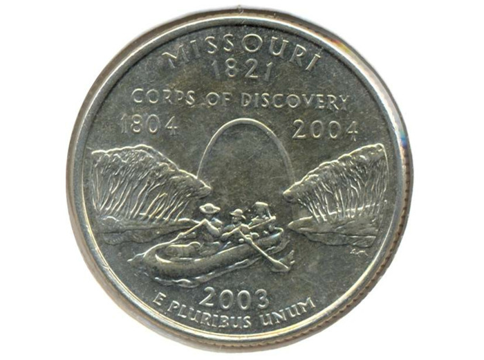 AMERIQUE (U.S.A) 1/4 DOLLAR 2003 D MISSOURI SUP