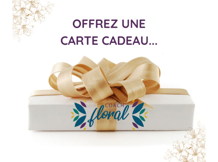Carte CADEAU- création florale sur-mesure
