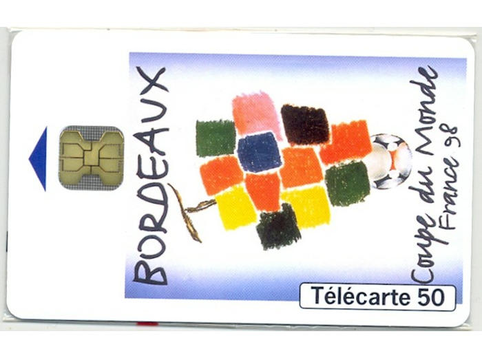 TELECARTE NSB 50 UNITES 04/98 BORDEAUX COUPE DU MONDE FRANCE 98 F848