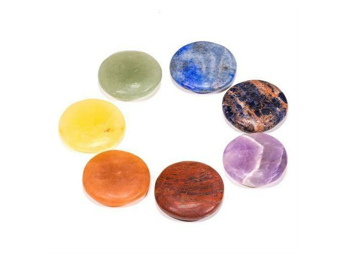 Pierres de soin 7 chakras (sans symboles)
