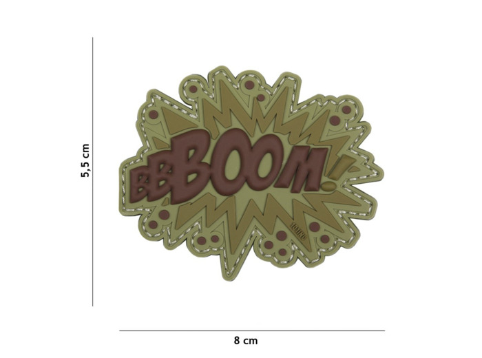 Patch 3D "Boom !" (marron)