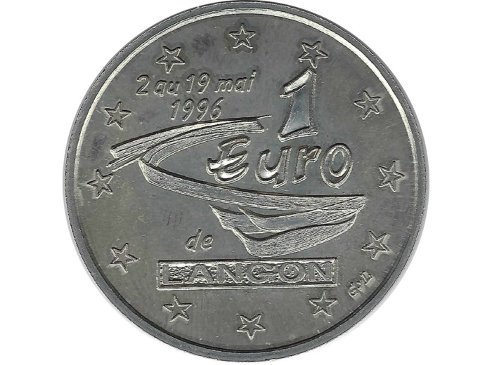 EURO TEMPORAIRE 1 EURO DE LANGON 1996 UNC