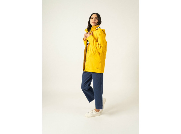 Parka Ste Morgane waterproof en jersey rayé