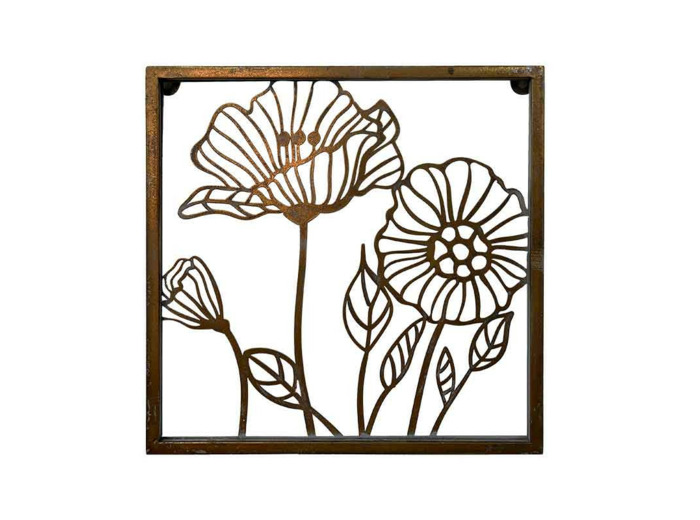 Décoration murale florale 32x29x33cm