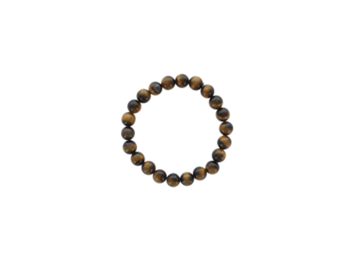 Bracelet en œil de tigre 8 mm