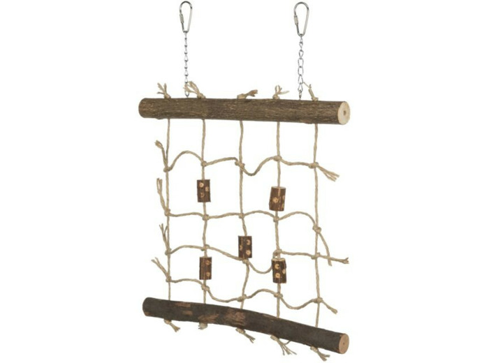 TRIXIE Mur d'escalade en corde pour oiseaux - 27x24cm