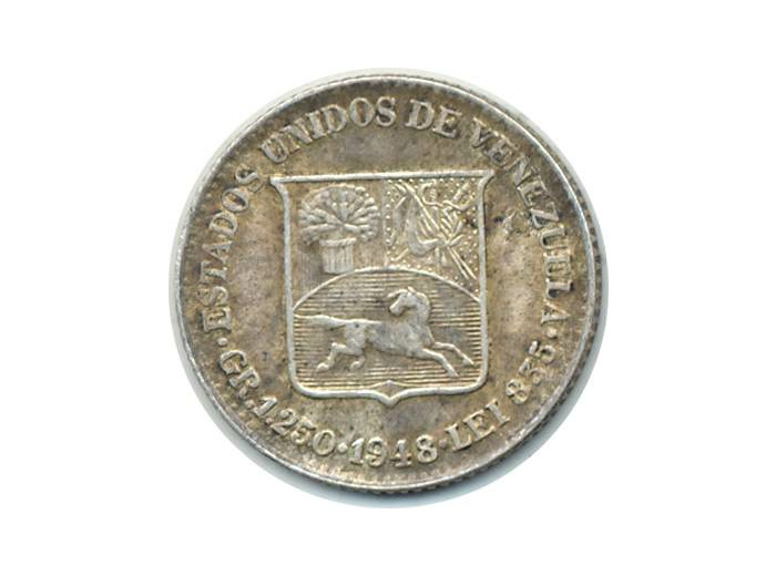 VENEZUELA 25 CENTIMOS 1948 TTB+ (W20)