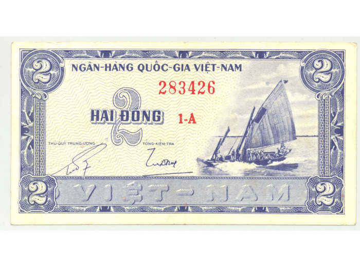 VIET NAM DU SUD 2 DONG ND (1955 ) SERIE 1.A TTB (W12a)