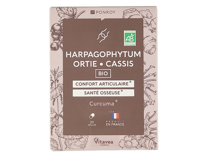 Harpagophytum Ortie Cassis 20 Gélules Bio