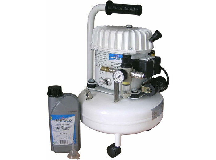 Mecadeco 425516 Compresseur silencieux 9 L