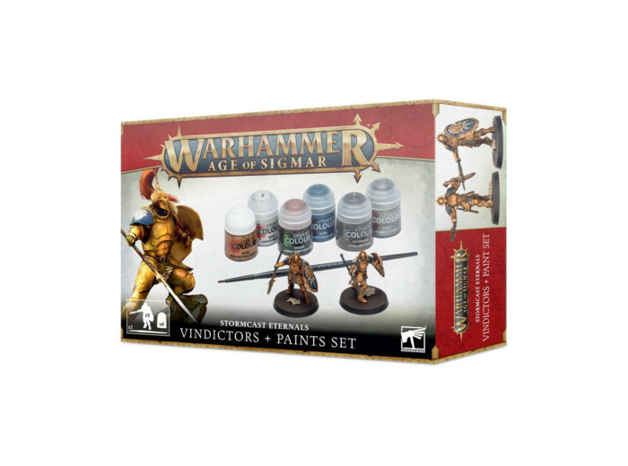 WARHAMMER AGE OF SIGMAR STORMCAST ETERNALS VINDICTORS et POTS DE PEINTURE