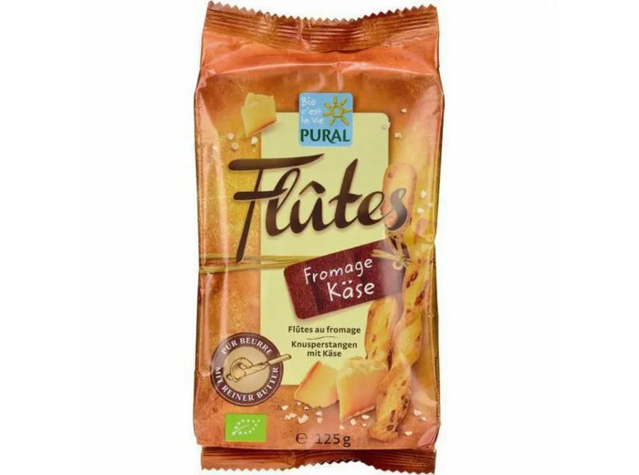 Flûtes de Fromage Bio-125g-Pural