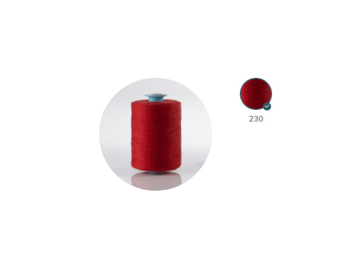 ZX 35 - 230 FEU FIL À COUDRE 100% POLYESTER TRÈS RÉSISTANT bobine 500m