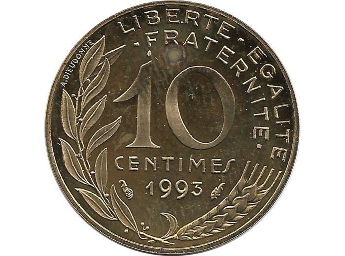 FRANCE 10 CENTIMES LAGRIFFOUL 1993 BE